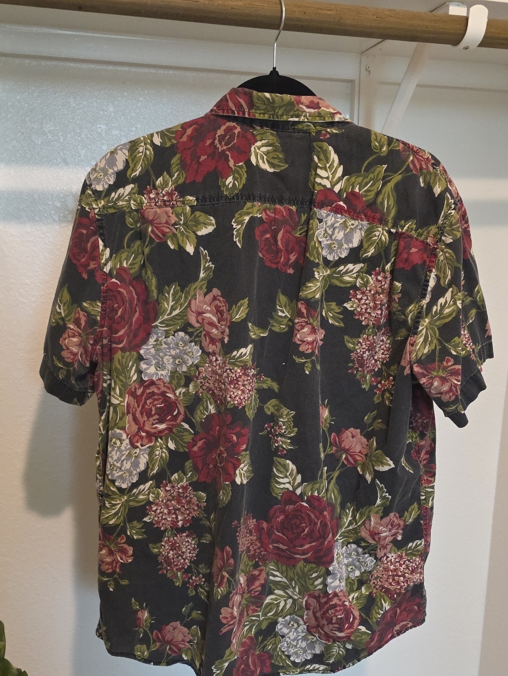 Denim & Supply Ralph Lauren Black Floral Short-Sleeve Button-Down - Picture 4 of 4